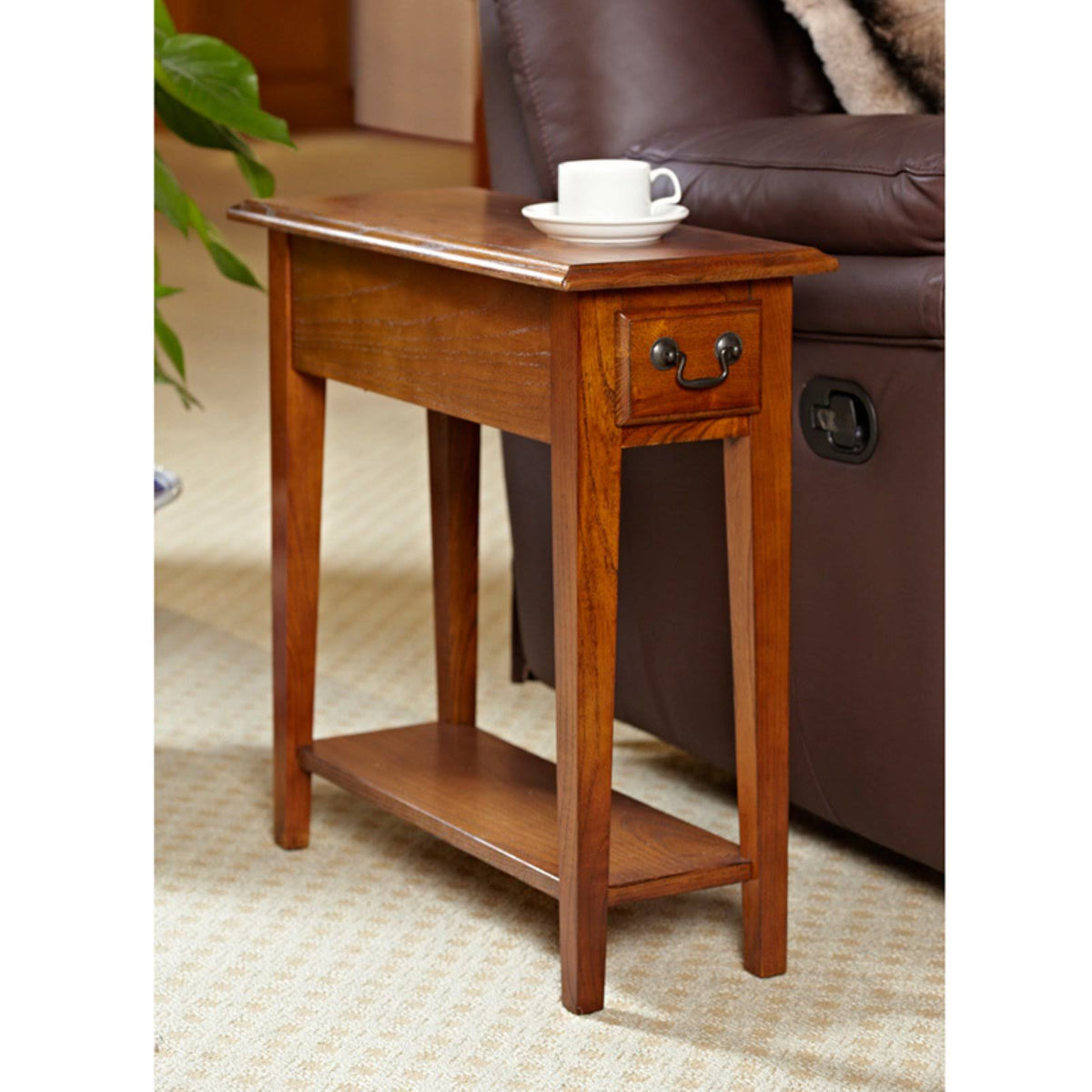 Oak Chairside End Table X127