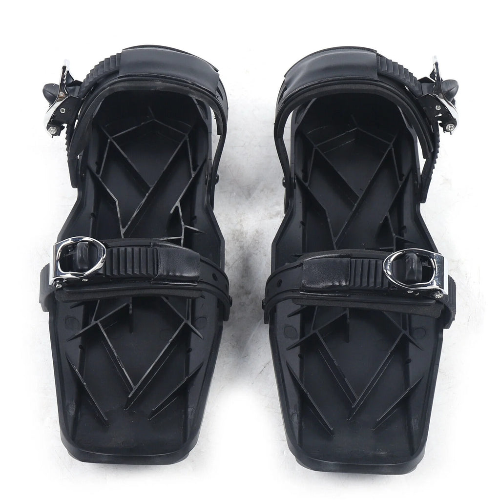 Black Mini Ski Boots Adjustable Bindings C906409