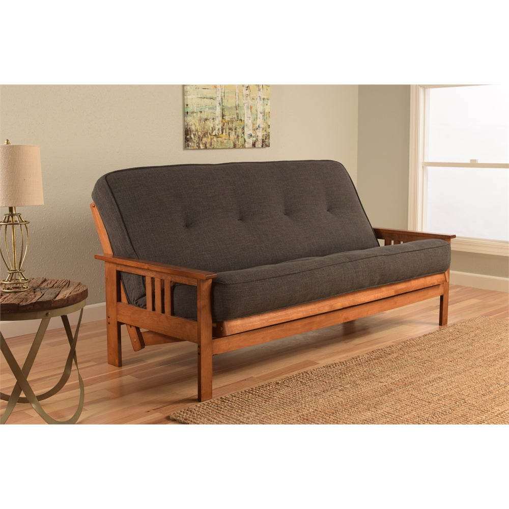Full Futon with Linen Fabric Mattress X258147