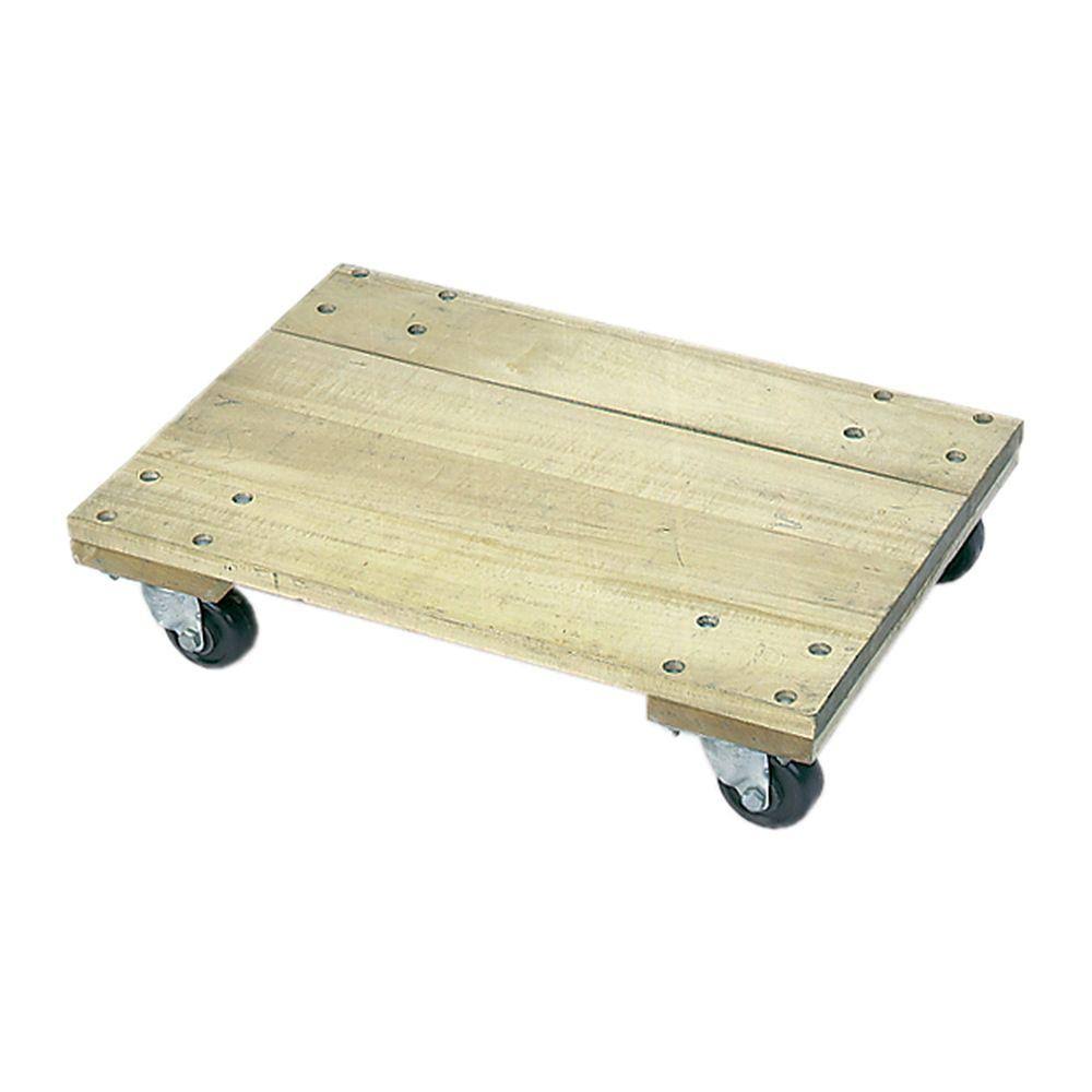 Wood Dolly with 3 in. Casters 30 x 18 in. Solid Platform C8304