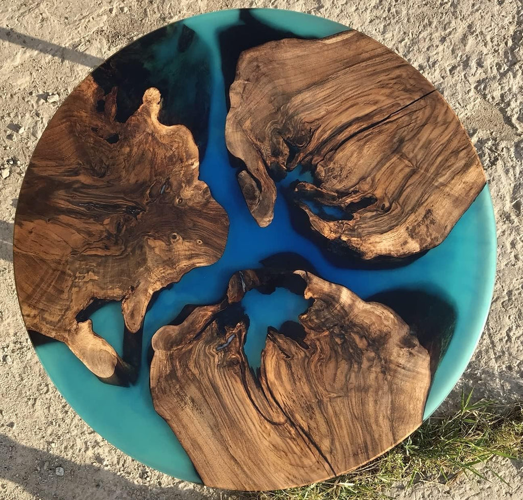 Epoxy Table, Live Edge Log Table, Walnut, Acacia, Chestnut, Olive Options R3067