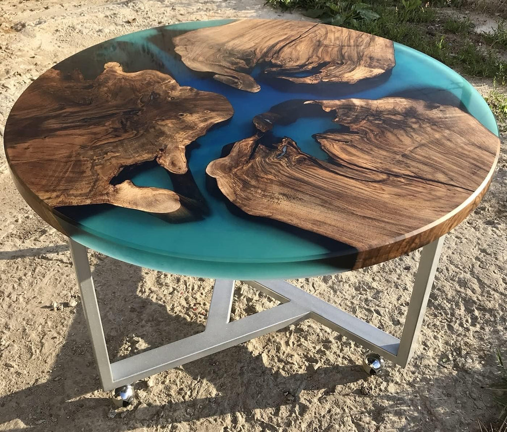 Epoxy Table, Live Edge Log Table, Walnut, Acacia, Chestnut, Olive Options R3067
