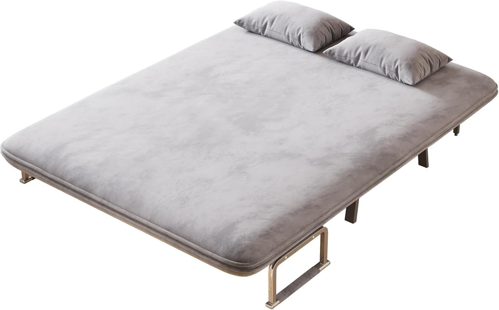 Folding Chair Bed Convertible Sleeper Sofa with Adjustable Backrest and Pillow F6702