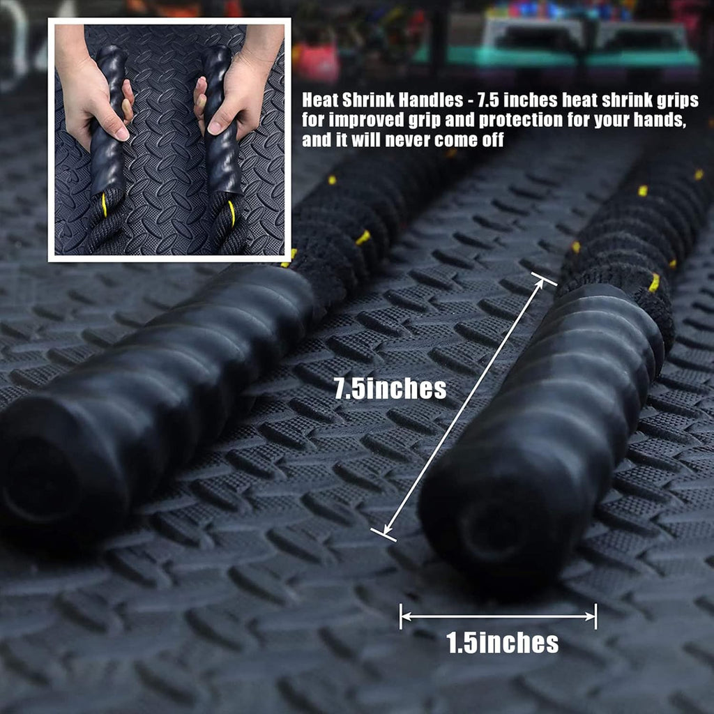 30Ft 1.5 Inch Heavy Dacron Battle Rope with Anchor N98462