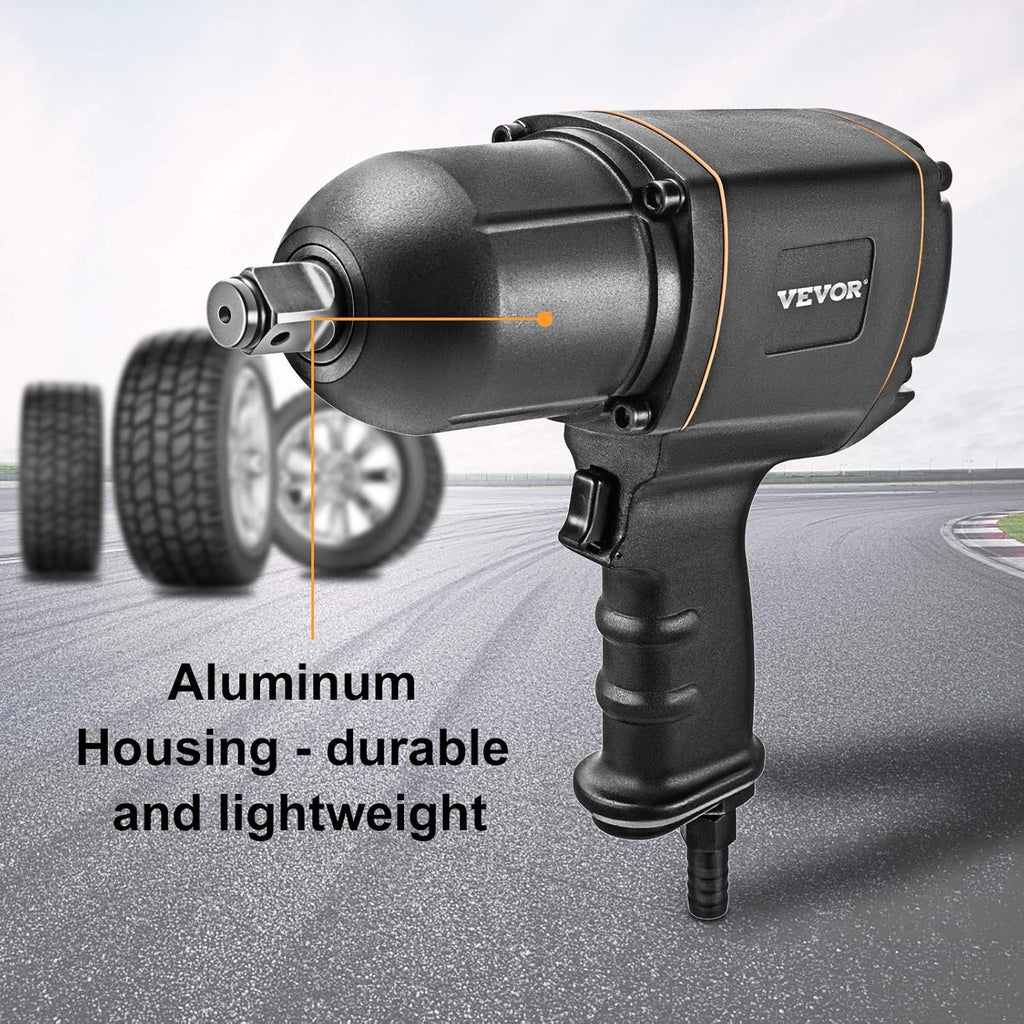 3/4 Inch Pneumatic Impact Wrench with 3-Speed Control Max 5600RPM B52964