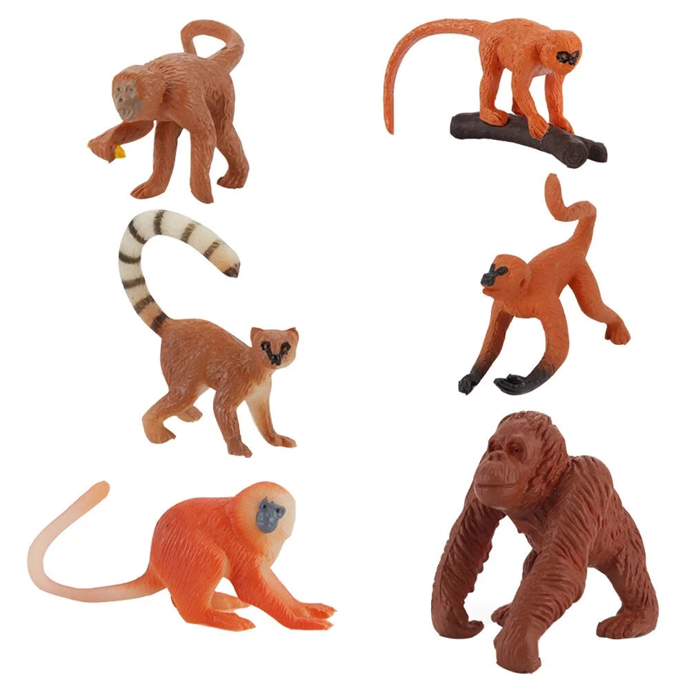 Solid Long-tailed Monkey Decoration Toy M4684