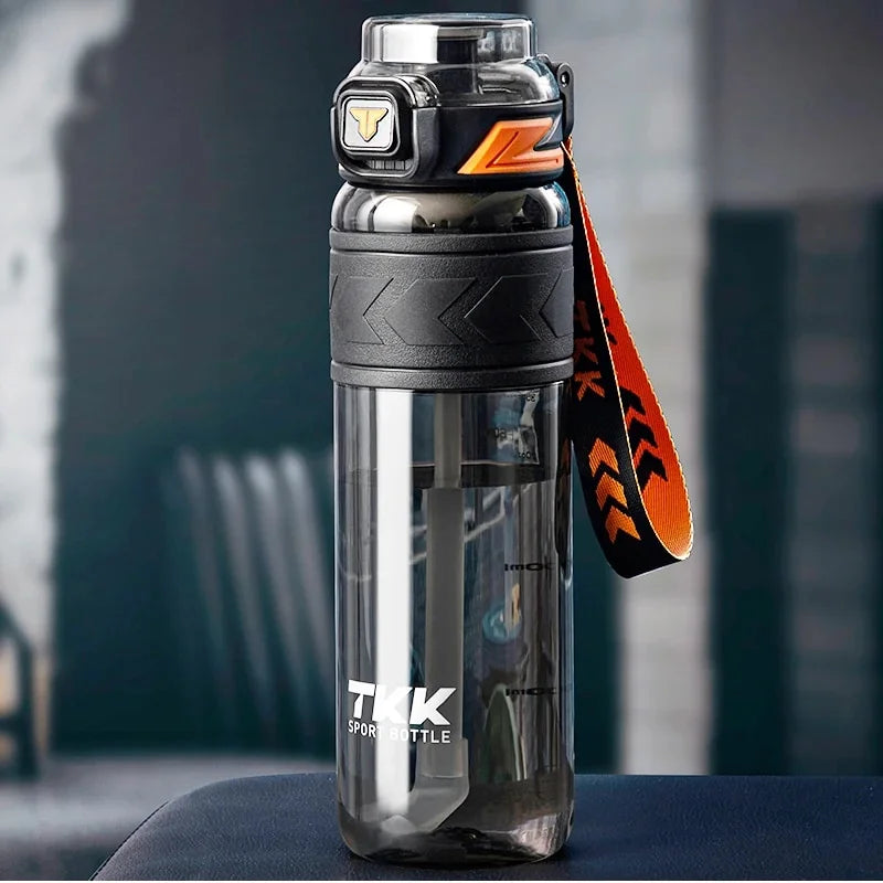 1.0L Tritan White Sports Water Bottle with Straw H456057