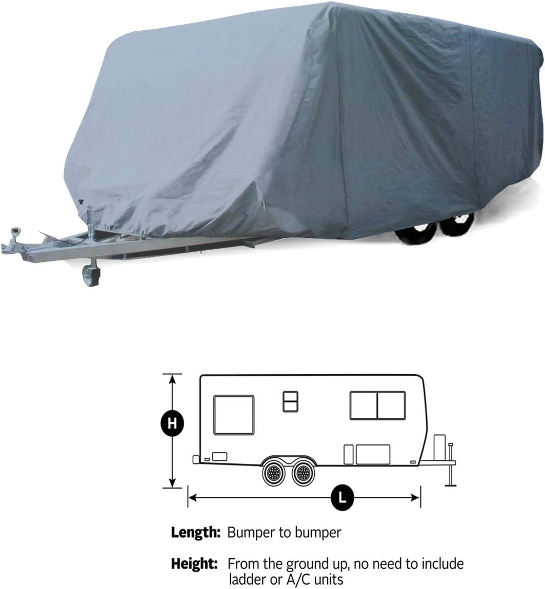 11' -13' Breathable Water Repellant Travel Trailer Cover B361170