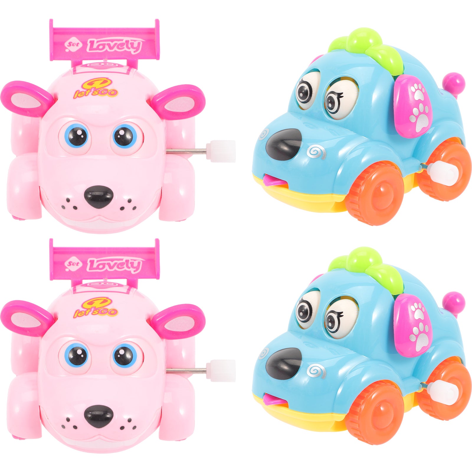 16 Pcs Wind up Cars Mini Plastic Toy E669798