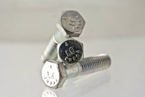9/16-18 x 2 1/2 Grade 5 Hex Cap Screw Zinc Plated (25) L486049
