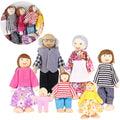 7 Pieces Wooden Dollhouse Family Figures P43799