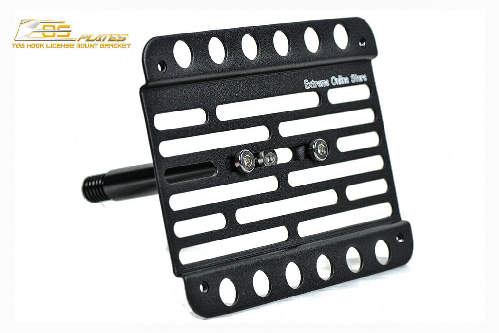 Front Bumper Tow Hook License Plate Relocator Mount Bracket I993