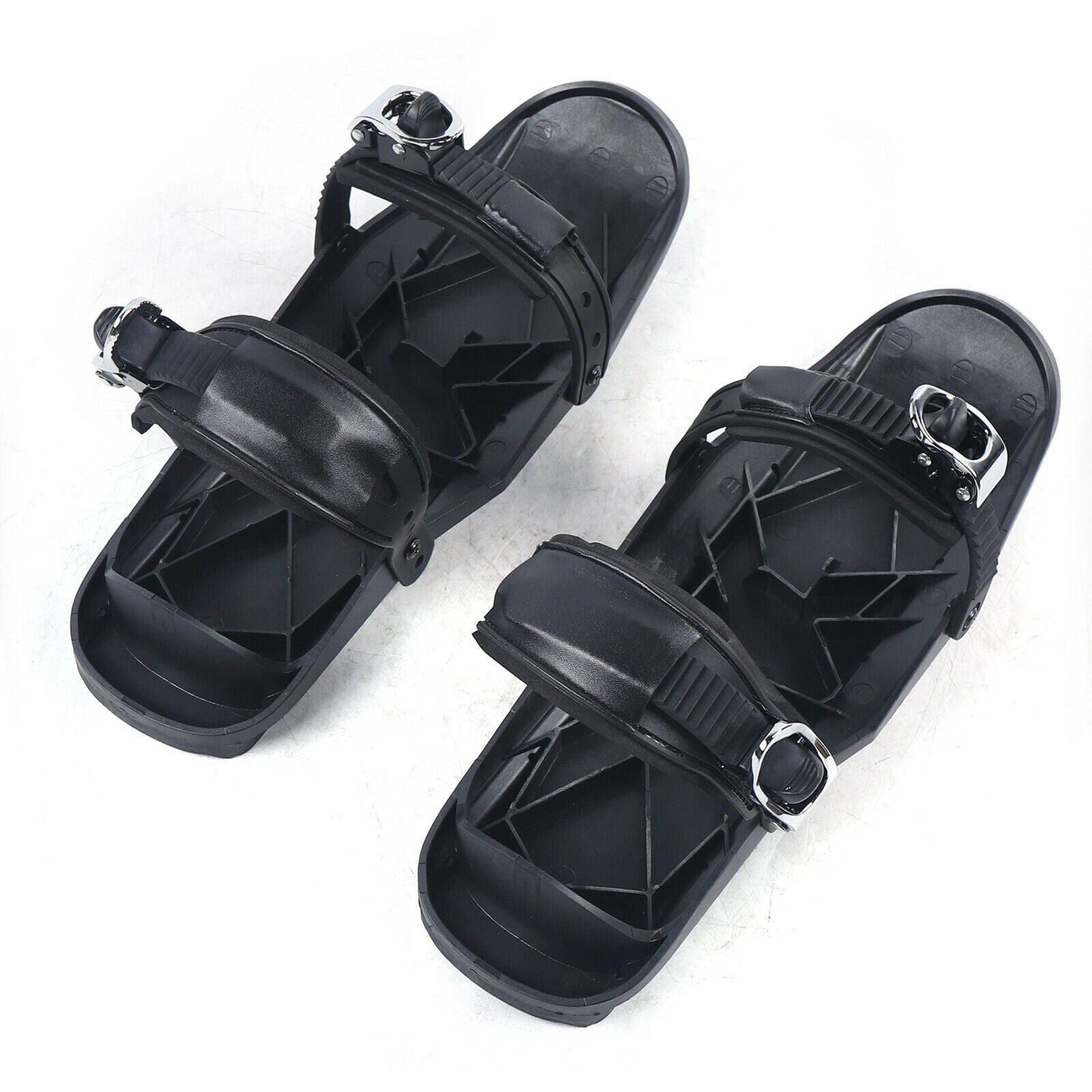 Black Mini Ski Boots Adjustable Bindings C906409