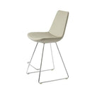Bone Leatherette Bar Stool C41129