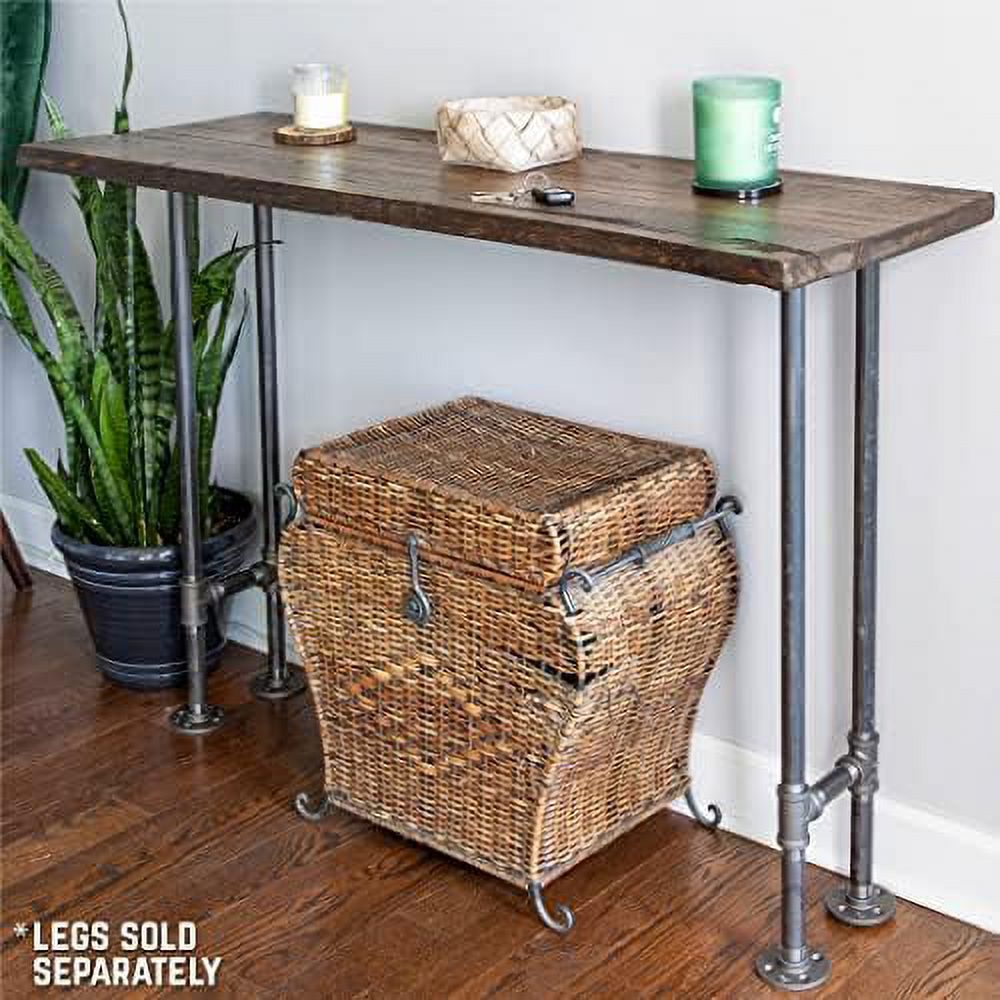 Reclaimed Ponderosa Pine Wood Console Table Top and Bench Q267942