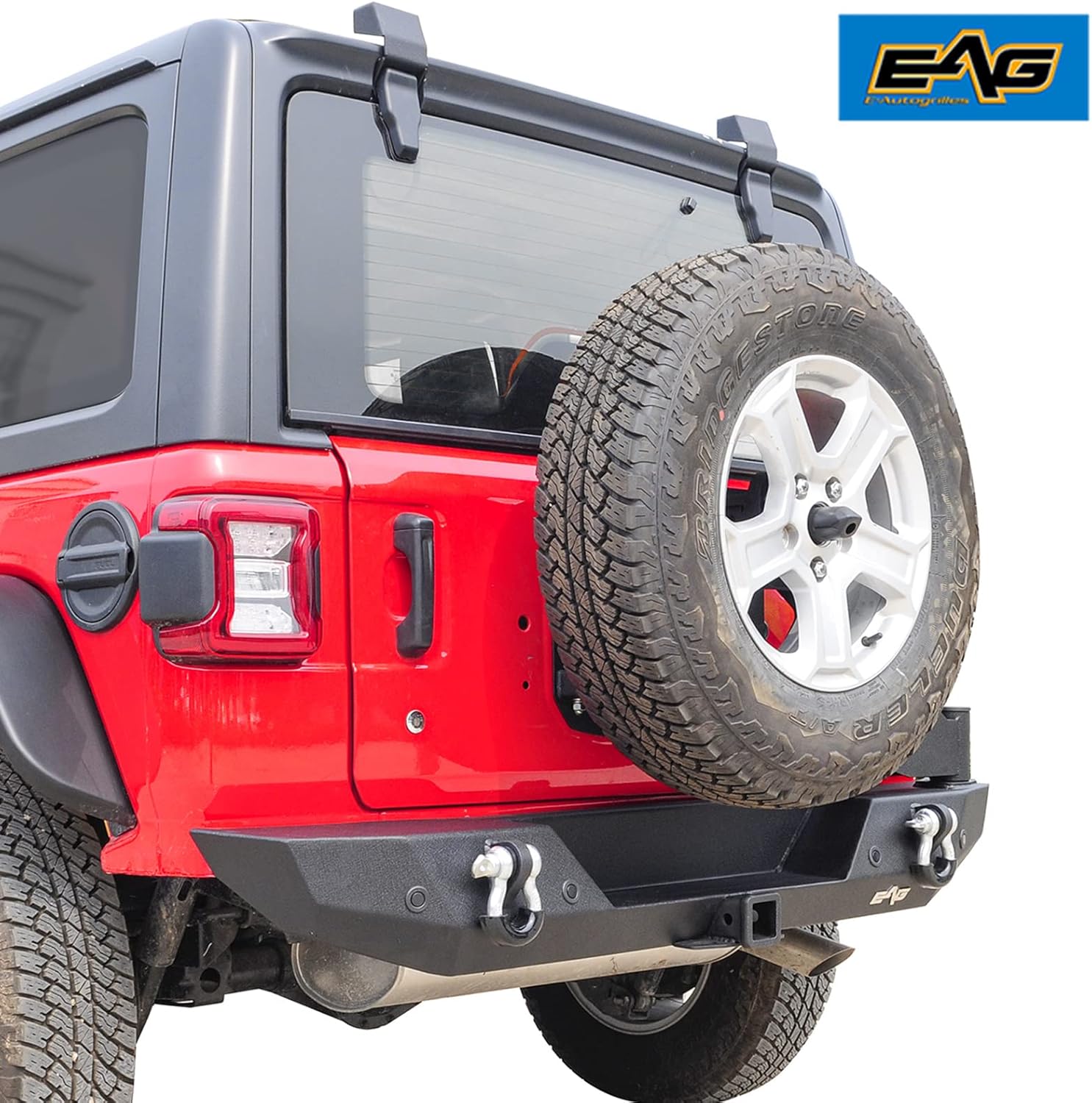 Rear Bumper with Spare Tire Carrier Swing Away W17741