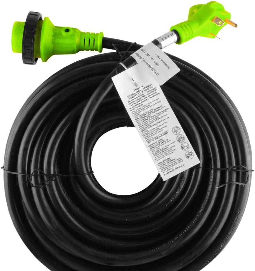 50' 30 AMP Power/Extension Cord with Locking Adapter N19695
