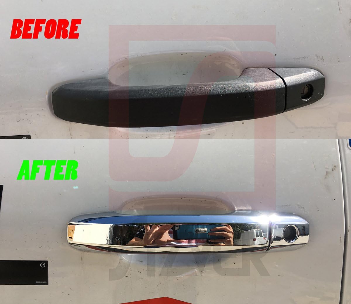 Chrome Tailgate Covers with Camera Hole X1979