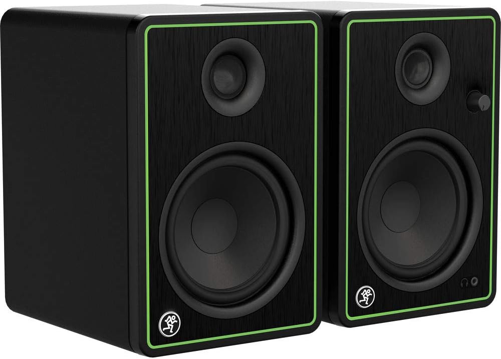 5 Studio Monitors (Pair) with Isolation Pad & Cable Bundle R1083