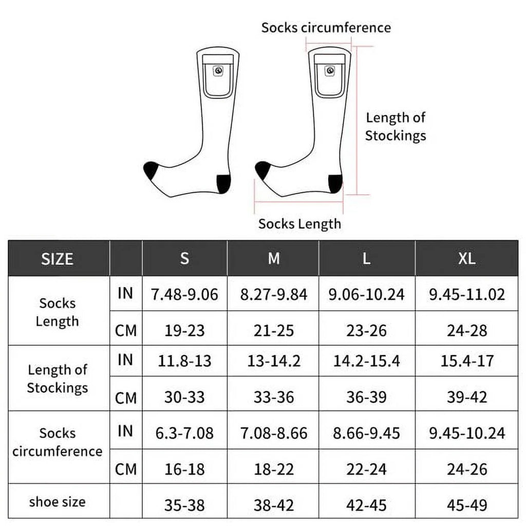 Heated Socks with Rechargeable Battery X8353