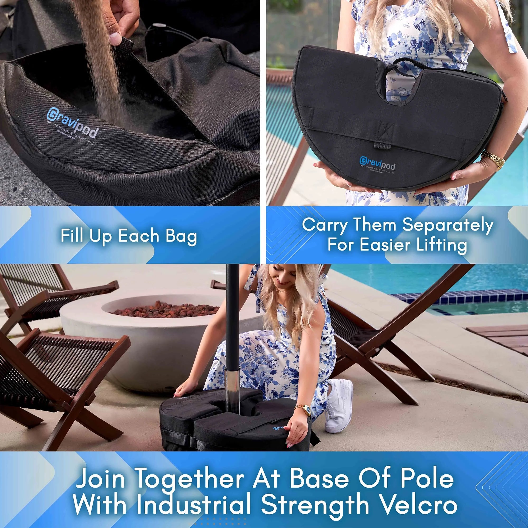 Umbrella Base Weight Bag - 85 lbs. I9259