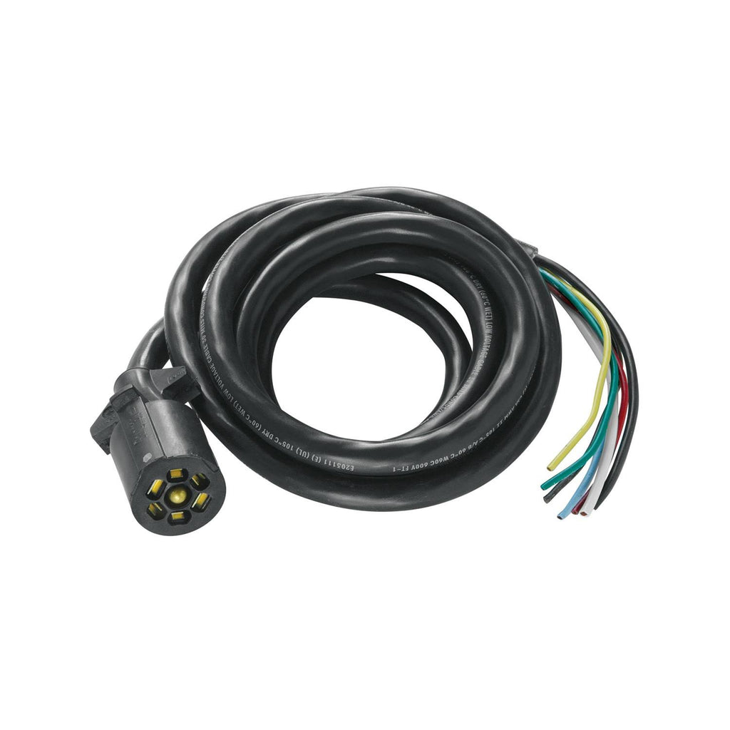 7-Way Molded Trailer End Connector with 8 ft. Cable V734