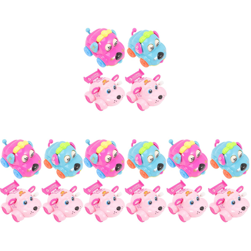 16 Pcs Wind up Cars Mini Plastic Toy E669798