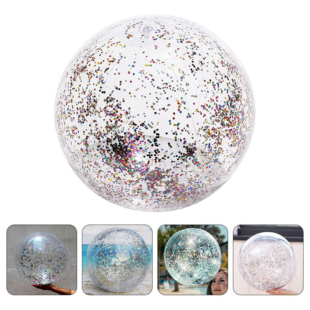 Inflatable Transparent Beach Ball PVC Water Toy H8479