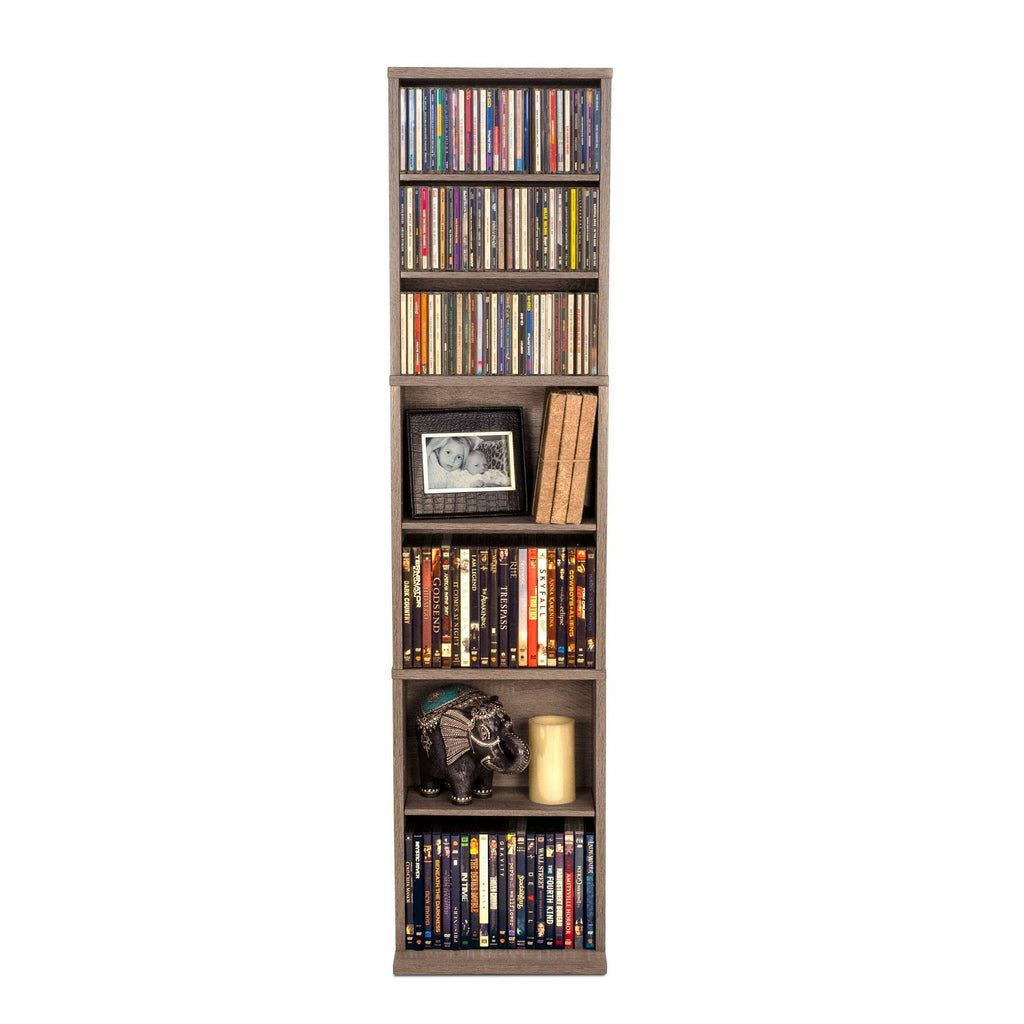 Weathered Oak Adjustable Media Cabinet Z68608