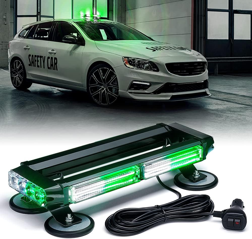 Blue COB LED Strobe Light Bar with Magnetic Base, Pack of 2 K63917