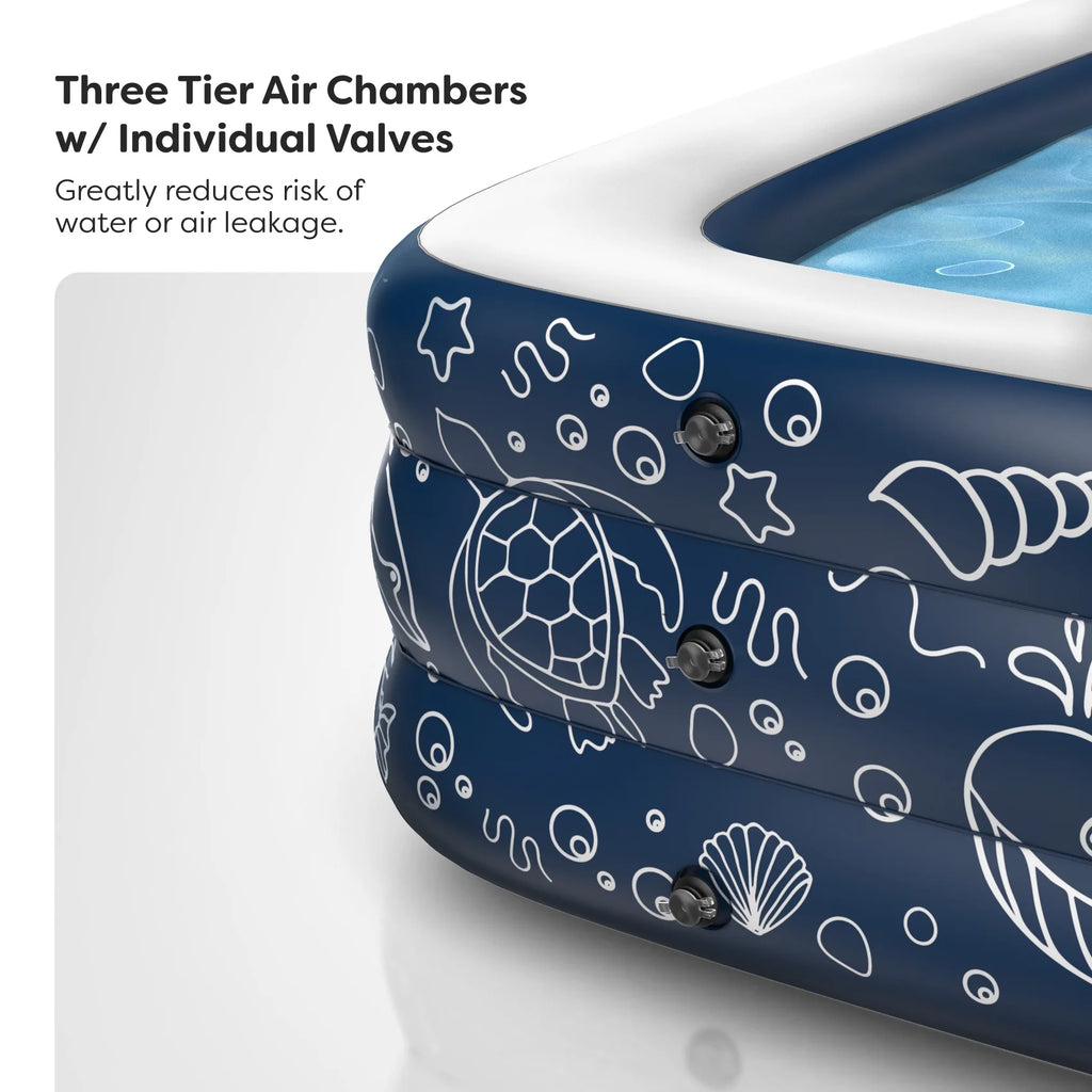 Inflatable Pool, Above Ground Swimming Pool, 22" inch Depth P182094