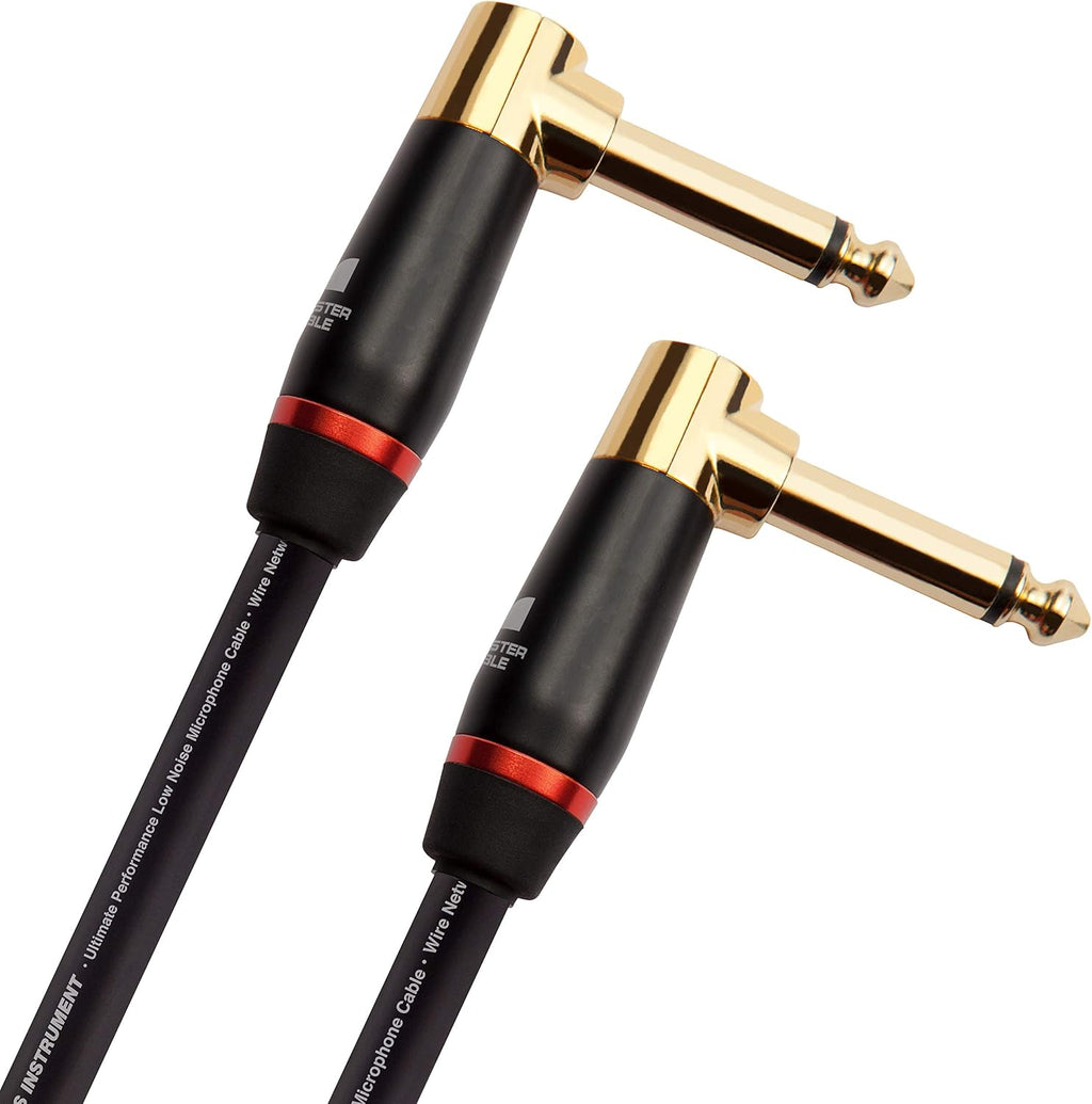12 ft Right Angle to Straight Bass Instrument Cable Pack of 2 C92552