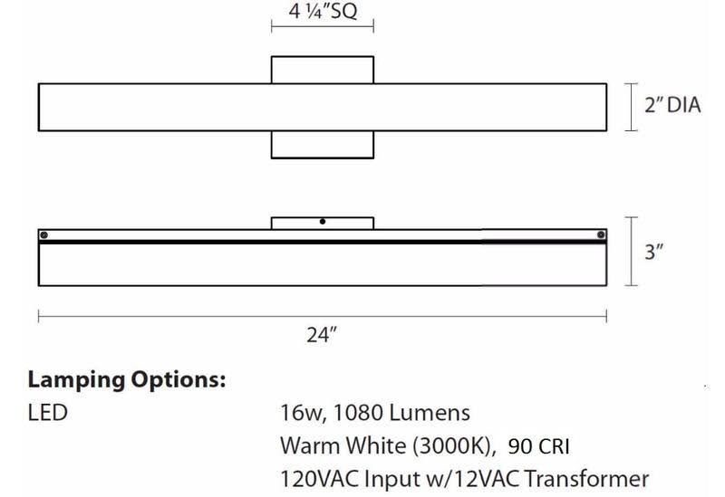 Satin Nickel LED Bath Bar Y948860