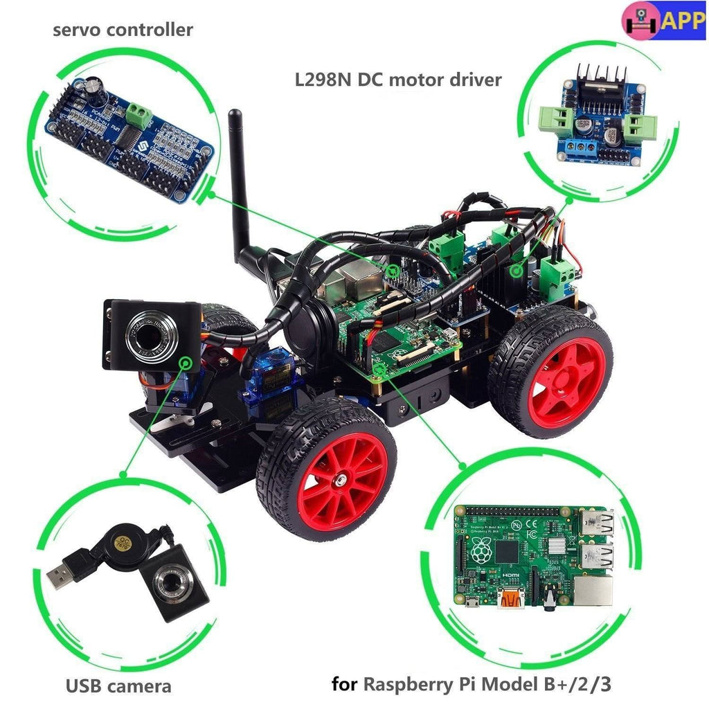 Smart Video Car Kit for Raspberry Pi I38462