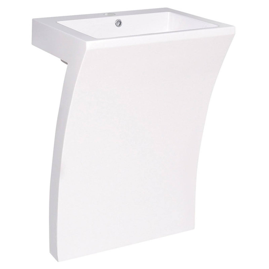 White Pedestal Sink X596905