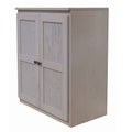 Coastal White 36 inch Storage Cabinet with 2 Shelves W7275