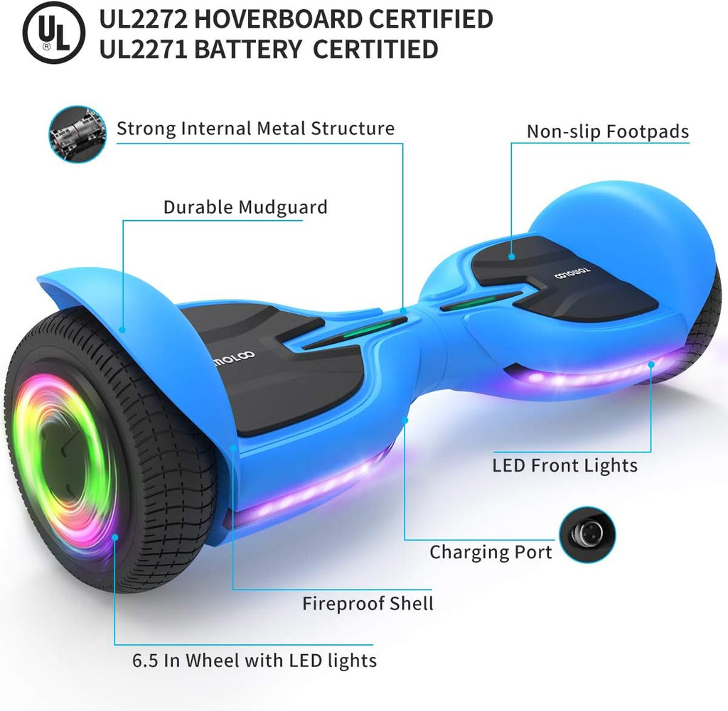 6.5 Inch Two-Wheel Hoverboard with Bluetooth and Lights G723457