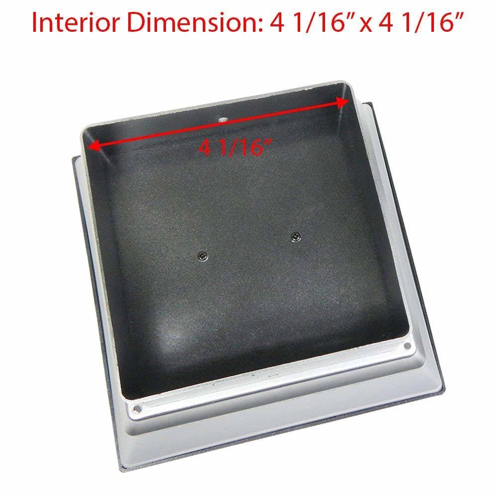 8 Pack Silver Solar LED Post Cap Light X829