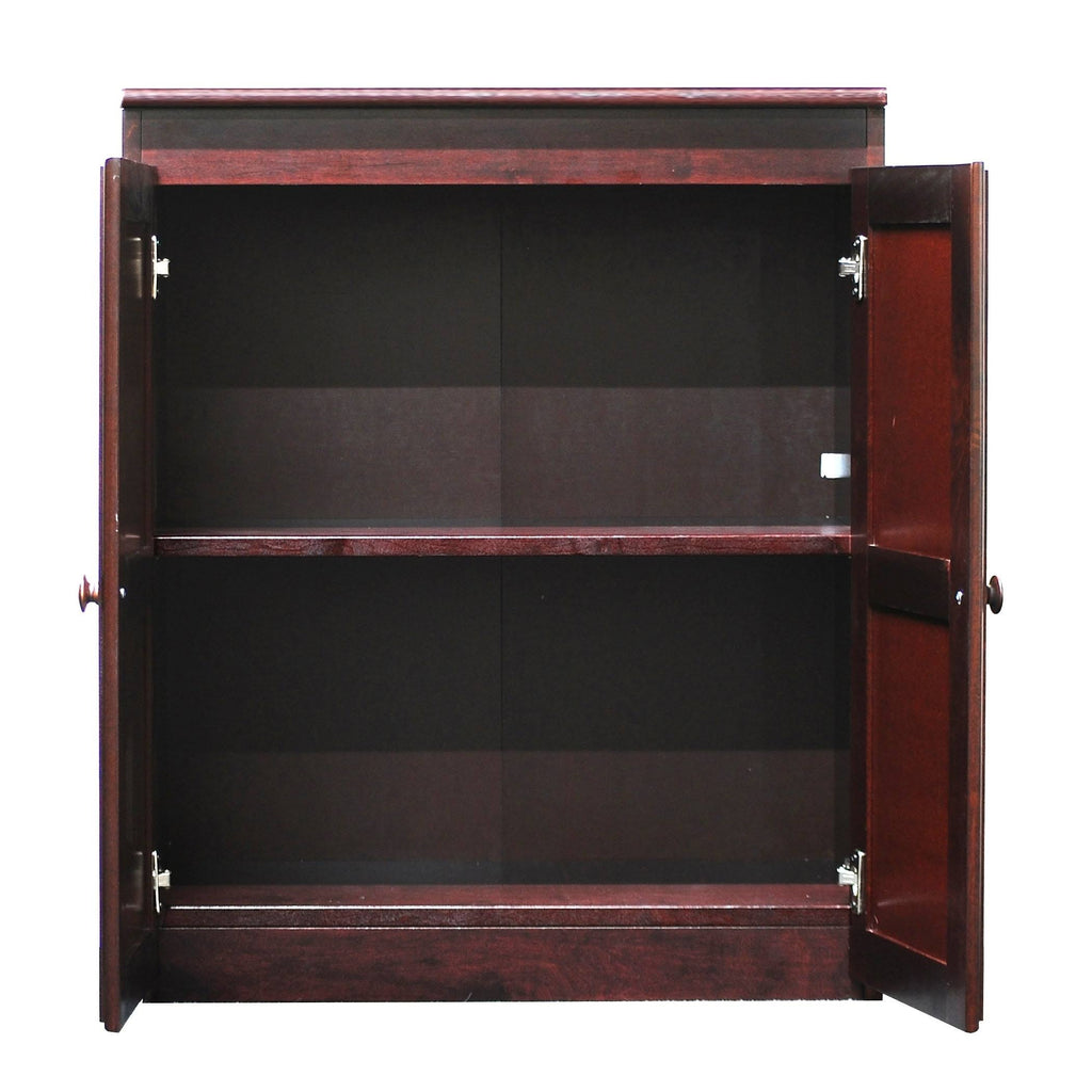 Coastal White 36 inch Storage Cabinet with 2 Shelves W7275