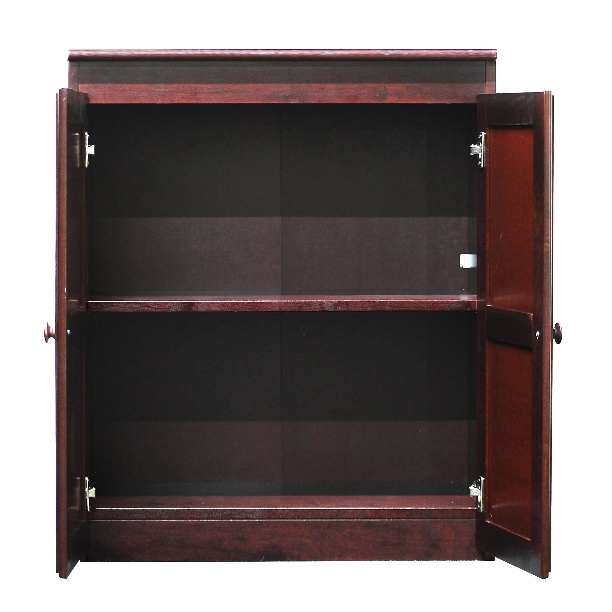 Coastal White 36 inch Storage Cabinet with 2 Shelves W7275