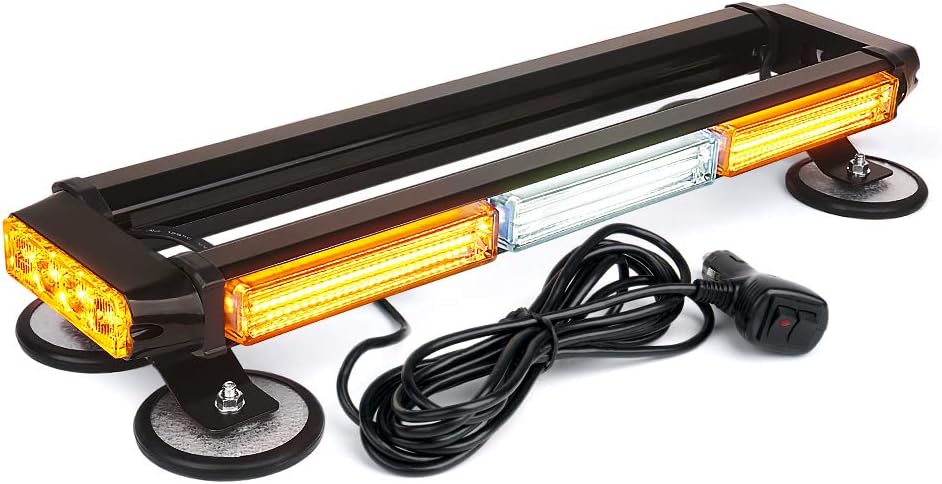 Blue COB LED Strobe Light Bar with Magnetic Base, Pack of 2 K63917