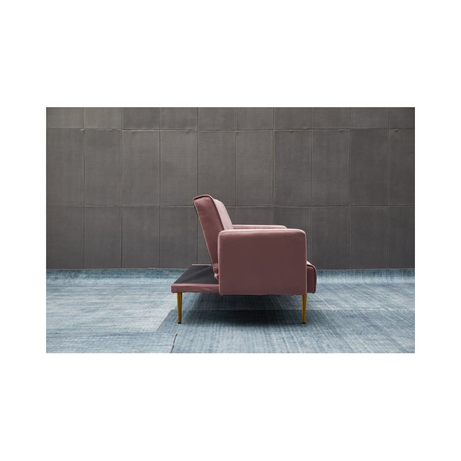 Rose Velvet Convertible Sofa M304