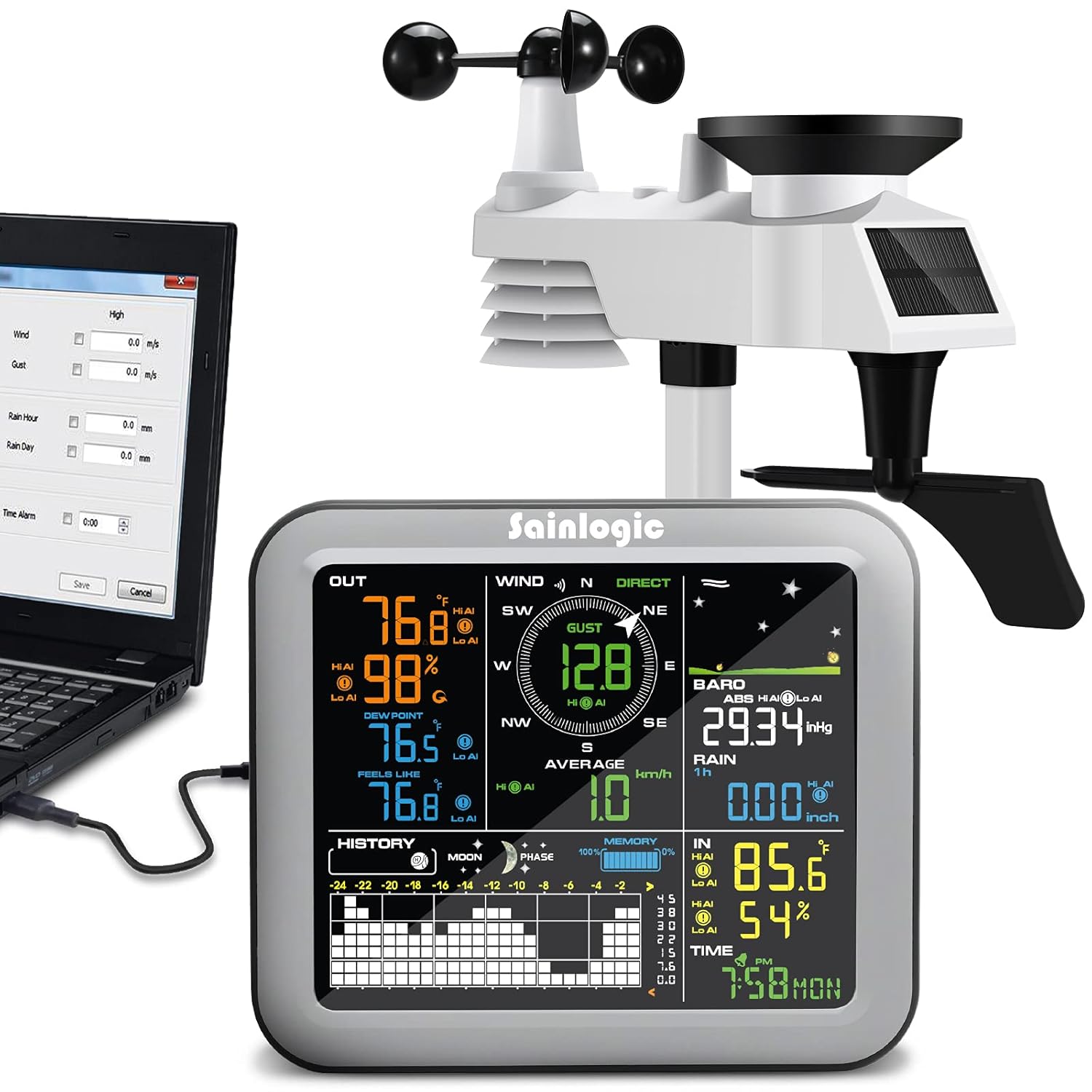Wireless Weather Station with Outdoor Sensor H29714