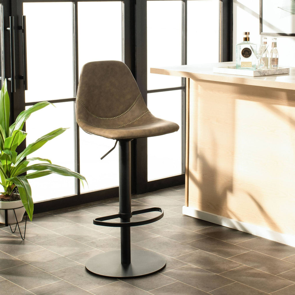 Olive Adjustable Swivel Barstool P2198