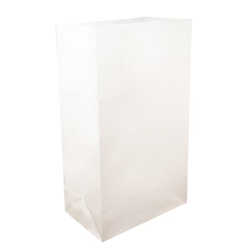 White Luminaria Bags, 100 Count C3409