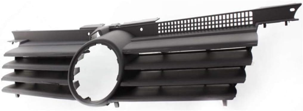 Black Shell & Insert Grille Assembly with Chrome Molding E1170