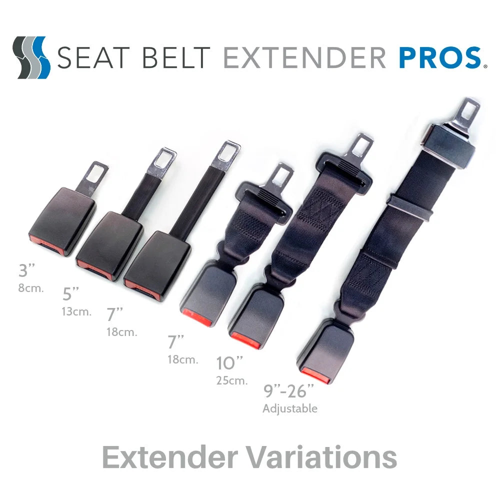 7 Inch Black Seat Belt Extender F9962