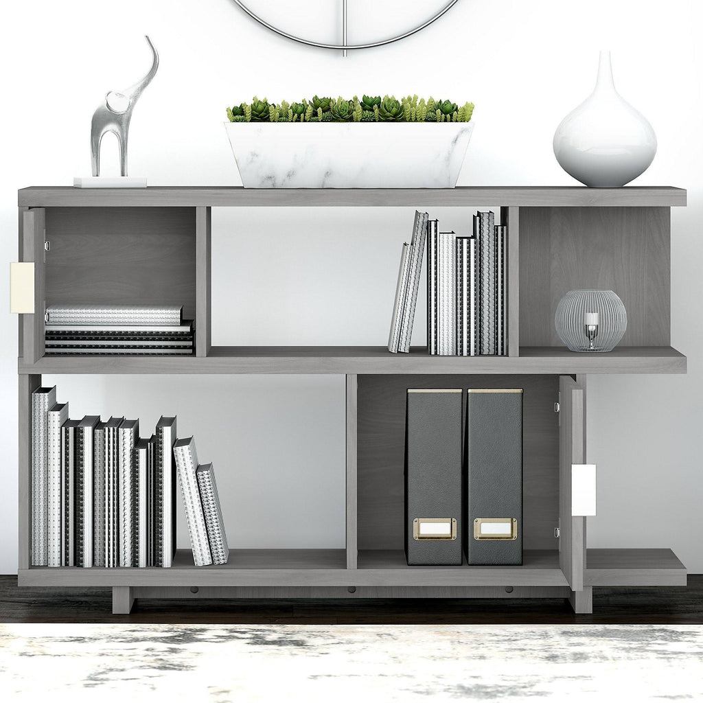 48W Writing Desk with Low Bookcase P89061
