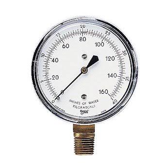 Dual-Scale Vacuum Gauge 200x22 WC and 50 kPa L43781