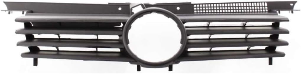 Black Shell & Insert Grille Assembly with Chrome Molding E1170